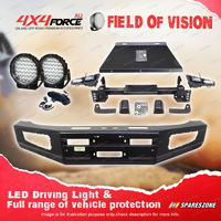 Ultimate Guard No Loop Bumper Bullbar + Drive Light for Toyota FJ Cruiser 10-23