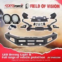 4X4FORCE Ultimate Guard No Loop Bullbar Lights for Toyota Landcruiser 200 16-21
