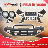 4X4FORCE Safari Shield U Loop Bullbar Lights for Nissan Patrol Y61 GU 05-On