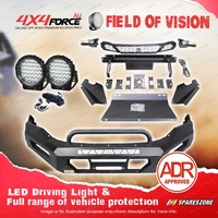 4X4FORCE Safari Shield U Loop Bullbar Drive Lights for Isuzu D-max 21-23