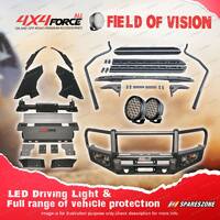 4X4FORCE Armor Bullbar Skid Plate LOOP lights Side Steps for Toyota Hilux Revo