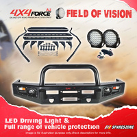 Safari Shield U Loop Bullbar Light Side Steps for Toyota Landcruiser 79 Dual Cab