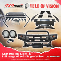 Safari Shield U Loop Bumper Bullbar Light Side Steps for Toyota Hilux Revo 15-On