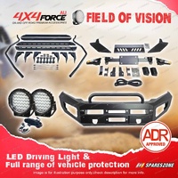 Safari Shield U Loop Bumper Bullbar Drive Light Side Steps for Isuzu D-Max 12-17