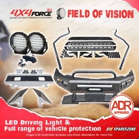 Safari Shield U Loop Bullbar Lights Side Steps for Mitsubishi Triton MQ 15-18