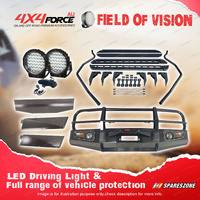 Premium Armor 3 Loop Bumper Bullbar Lights Side Steps for Toyota Landcruiser 80