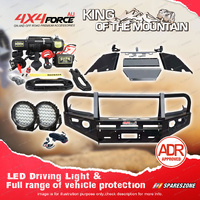 4X4FORCE Armor Bullbar Skid Plate LOOP Light Winch for Toyota Hilux Vigo 12-15