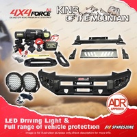 4X4FORCE Performance Guard Bullbar Skid Plate Light Winch for Isuzu D-MAX 12-17