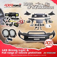 Safari Shield U Loop Bumper Bullbar Lights Winch for Mitsubishi Triton MQ 15-18