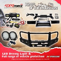 4X4FORCE Premium Armor 3 Loop Bumper Bullbar Lights Winch for GWM Cannon 20-24