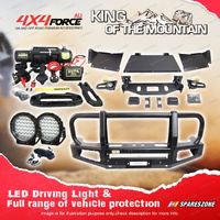 4X4FORCE Premium Armor 3 Loop Bumper Bullbar Lights Winch for GWM Tank 300