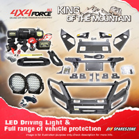 Premium Armor 3 Loop Bullbar Drive Light Winch for Mitsubishi Pajero Sport 15-19