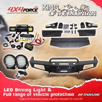 Safari Shield U Loop Bumper Bullbar Drive Lights Winch for Toyota Landcruiser 80