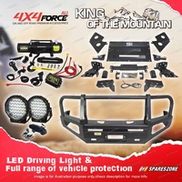 Premium Armor 3 Loop Bumper Bullbar Lights Winch for Nissan Navara D40 11-On