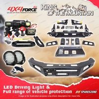 4X4FORCE Ultimate Guard No Loop Bullbar Light Winch for Mazda BT-50 11-20