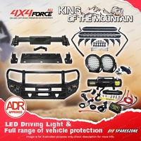 4X4FORCE Armor Bumper Bullbar Loop Lights Winch Side Step for Isuzu D-MAX 12-17