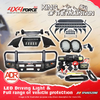 4X4FORCE Armor Bullbar 3 LOOP Light Winch Side Step for Toyota Hilux Vigo 05-11