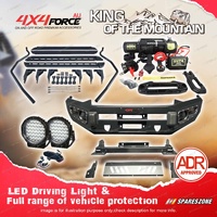 Ultimate Guard No Loop Bullbar Lights Side Steps Winch for Isuzu D-Max 12-17