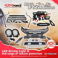 Ultimate Guard Bullbar Lights Side Steps Winch for Mitsubishi Triton MQ 15-On