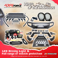 Ultimate Guard Bullbar Lights Side Steps Winch for Nissan Navara NP300 D23 15-20