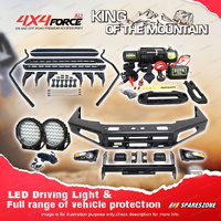 Ultimate Guard No Loop Bullbar Lights Side Steps Winch for Nissan Navara D22