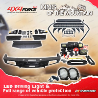 Ultimate Guard No Loop Bullbar Lights Side Step Winch for Toyota Landcruiser 80