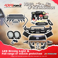 Safari Shield U Loop Bullbar LED Side Step Winch for Toyota Landcruiser 105 Ser