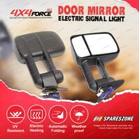 2 x Door Mirrors Electric Signal Light On Cover for Toyota Landcruiser 80 90-98