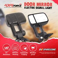 2 x Door Mirrors with Electric Signal Light On Black Cover for Ford Ranger 09-11
