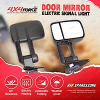 2 x Door Mirrors with Electric Signal Light On Cover for Nissan Patrol GU 97-On