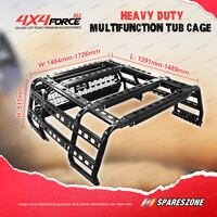 4X4FORCE HD Multifunction Ute Steel Tub Cage Rack for Toyota Hilux Revo 15-On