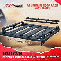 4X4FORCE 135x125cm Roof Rack Flat Platform & Rail for Mazda BT-50 20-On Dual Cab