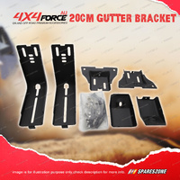 2 Pcs 4X4FORCE 20cm Steel Gutter Bracket for Aluminium Roof Rack Flat Platform