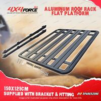 150x125cm Roof Rack Flat Platform Al-Alloy Heavy Duty for LDV T60 Dual Cab