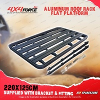 220 x 125cm Alloy Roof Rack Flat Platform with Bracket for Ford Everest 22-on