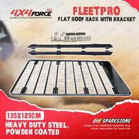135x125cm Fleetpro Steel Flat Roof Rack with Bracket for Ford Ranger T7 PX Dual