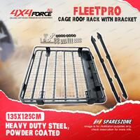 4X4FORCE 135x125cm Fleetpro Steel Cage Roof Rack with Bracket for Isuzu D-Max