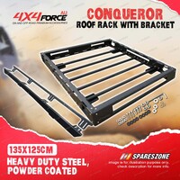 135cm x 125cm Conqueror Steel Roof Rack With Bracket for Mitsubishi Triton 06-15