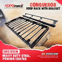 180x125cm Conqueror Steel Roof Rack with Bracket for Toyota LandCruiser 100
