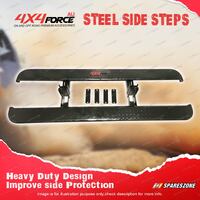 Heavy Duty Steel Side Steps Side Bar for Nissan Navara NP300 D23 Powder Coated