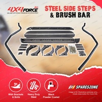 4X4FORCE Side Steps Brush Rail Bars Rock Sliders for Volkswagen Amarok Dual Cab