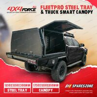 Canopy 1750x1850x850mm & Steel Tray 1850x1850x300mm for Toyota Hilux Dual Cab