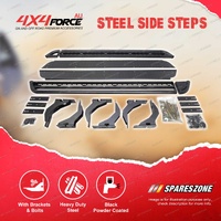 Steel Side Steps & Rock Sliders for Volkswagen Amarok Dual Cab 10-23 4X4 Offroad