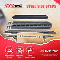 Steel Side Steps & Rock Sliders for Isuzu D-Max Dual Cab 2008-On 4X4 Offroad