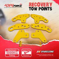 4X4FORCE HD Yellow Recovery Tow Point Kit 5 Tonne for Volkswagen Amarok 11-23