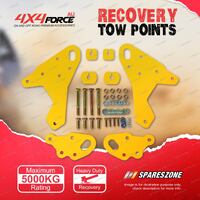 4X4FORCE HD Yellow Recovery Tow Point Kit 5 Tonne for Great Wall Cannon