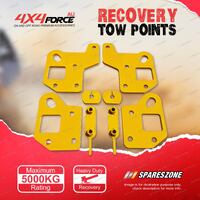 4X4FORCE HD Yellow Recovery Tow Point Kit 5 Tonne for Isuzu D-Max 2021-On