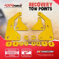 4X4FORCE HD Yellow Recovery Tow Point Kit 5 Tonne for Ford Ranger T6 T7 T8