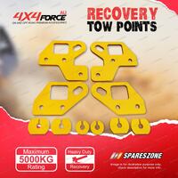 4X4FORCE HD Yellow Recovery Tow Point Kit 5 Tonne for LDV T60 T90 Offroad