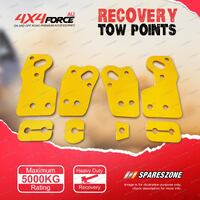 4X4FORCE HD Yellow Recovery Tow Point Kit 5 Tonne for Mitsubishi Triton 15-21